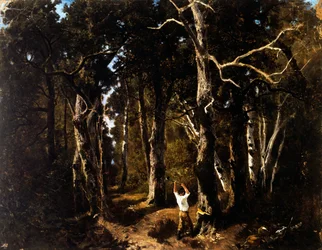 O lenhador em Fontainebleau (óleo sobre tela)