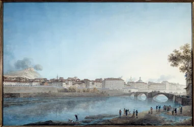 Entrada do General Napoleão Bonaparte (1769-1821) em Nice, primeira sede dos franceses em 28 de Março de 1796 Aguarela de Giuseppe Pietro Bagetti (1764-1831) 1796 Sol. 0,54x0,82 m Nice, Musee d