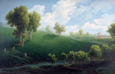 paisagem fantástica, de Giuseppe Pietro Bagetti (1764-1831)