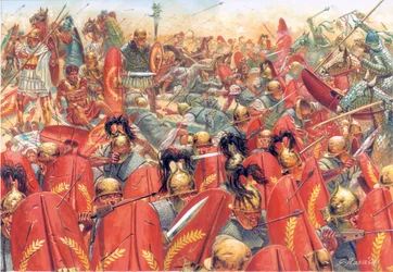 Roma Antiga: a Batalha de Carras (ou Charan), na qual as legiões romanas sob o comando do general Crasso foram derrotadas pelos Partos liderados pelo general Surena em 9 de junho