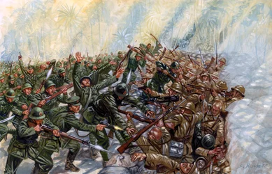 Guerra Franco-Tailandesa (1940-1941): batalha entre o exército da Tailândia do general Plaek Pibulsonggram, conhecido como Phibun, e o exército francês do Governo de Vichy na Indochina - Guerra Franco-Tailandesa: batalha travada entre a Tailândia e a