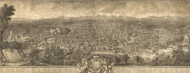 Giuseppe Vasi Prospeto da Alma Città di Roma visto do Monte Gianciolo