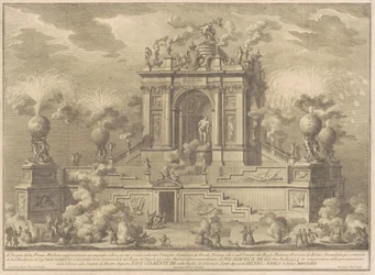 A Prima Macchina para a Chinea de 1767: Um Arco Triunfal com o Hércules Farnese