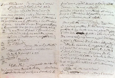 Carta manuscrita de Giuseppe Verdi a Antonio Ghislanzoni, autor de Aida librettos