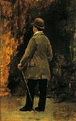Retrato do pintor Edoardo Dalbono (óleo sobre tela)