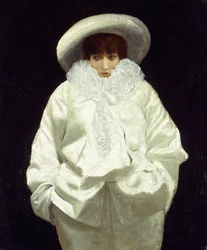 Sarah Bernhardt como Pierrot,