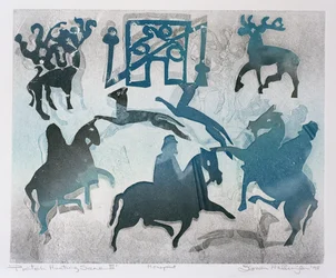 Cena de Caça Pictish III, 1995 (monótipo)