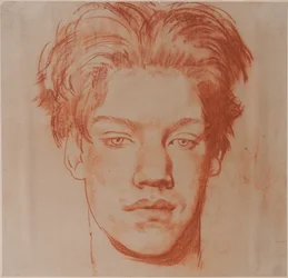 Cabeça de um Jovem (giz vermelho)