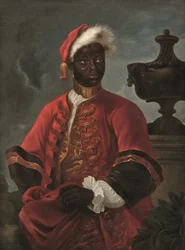 Retrato de um cavalheiro em pintura institucional (óleo sobre tela)