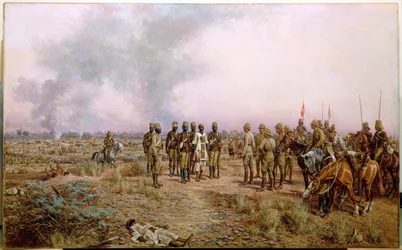 Após a Batalha de Atbara, 8 de Abril de 1898 (óleo sobre tela)