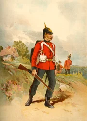 O segundo - The Queens Royal West Surrey, 1890.