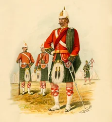 Os 5os escoceses reais do Canadá, 1890.