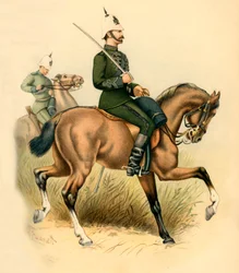 Os fuzis montados no cabo, 1890.