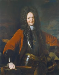 General Hugh Mackay (c.1640-92) 1690 8G: morto na Batalha de Steenkirk em 1692 durante a Guerra dos Nove Anos (1689-97);