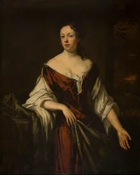 Retrato de uma Senhora, c.1666-1723 (óleo sobre tela)