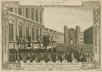 A execução do rei Charles I antes da Banqueting House, Whitehall, 30 de janeiro de 1649