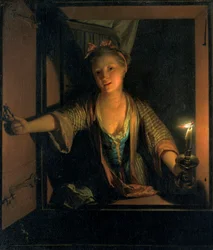 "Uma rapariga à janela", 1663-1700