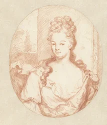 Retrato de uma jovem desconhecida, oval