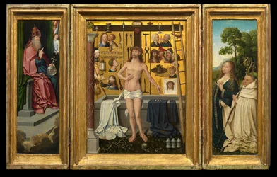 Tríptico de Antonius Tsgrooten (óleo sobre painel)