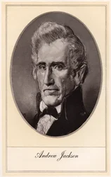 Andrew Jackson, sétimo presidente dos Estados Unidos, início do século XX