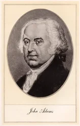 John Adams, segundo presidente dos Estados Unidos, início do século XX.