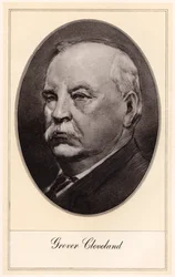 Stephen Grover Cleveland, 22 e 24 Presidente dos Estados Unidos, início do século XX.