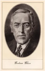 Woodrow Wilson, 28º Presidente dos Estados Unidos, início do século 20