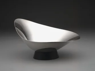 Tigela "Decorator" moderna, c.1959 (placa de prata e plástico)