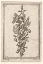 Troféu com capacete e armadura