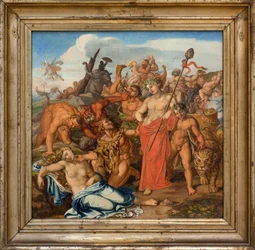 Bacchus e Ariane. Pintura por Gottlieb Schick (1776-1812), Oil On Canvas