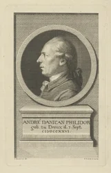 Retrato de François-André Danican Philidor 1726-1795, c. 1790.