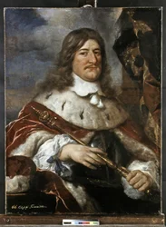 FRIEDRICH WILHELM I de Brandemburgo "Der Grosse Kurfust" (O Grande Eleitor) 1620-1688. D... (óleo sobre tela)