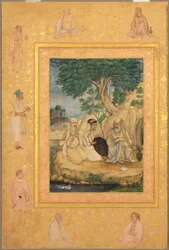 Página do álbum Late Shah Jahan: Prince and Ascetics, c. 1630