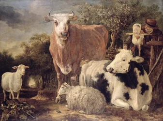 Pastor e Herdswoman com Pecuária, c.1647