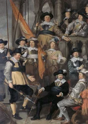 Neerlandês: Schutters van Wijk XVIII sob o comando do Capitão Albert Bas e do Tenente Lucas Conijn A Companhia do Capitão Albert Bas e do Tenente Lucas Conijn