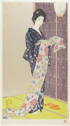 Mulher no Kimono de Verão, Agosto de 1920