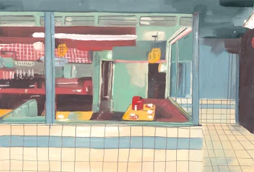 Jantar, 2012 (óleo sobre papel)