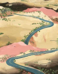 Road, 2013 (óleo sobre papel)