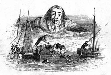Ilustração para "As Viagens de Gulliver", escrita por Jonathan Swift