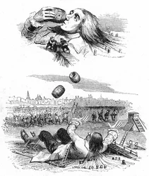 Ilustração para "As Viagens de Gulliver", escrita por Jonathan Swift