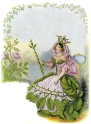 Ilustração para "Les Fleurs Animees".