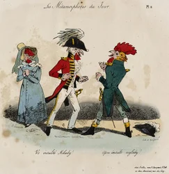 Les Metamorphoses du Jour, No. 8 (litho colorido à mão)