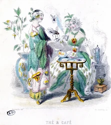 Chá e café - alegoria de Grandville