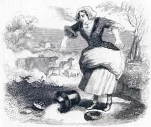The Dairy Girl and the Milk Jarro (La laitiere et le pot au lait) - Fábulas de La Fontaine