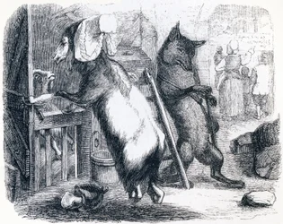 O lobo, a cabra e o cabrito (Le loup, la chevre et le chevreau) - Fábulas de La Fontaine