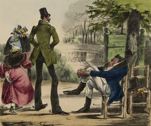 La Caricatura; No. 13, 1830-35 (litho colorido à mão)