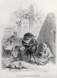 Ilustração para A história de um melro, gravada por Gautier