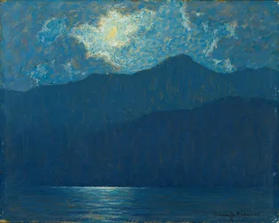 Sunrise Over Cataline Island (óleo a bordo)