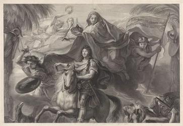Retrato equestre alegórico de Luís XIV, rei da França