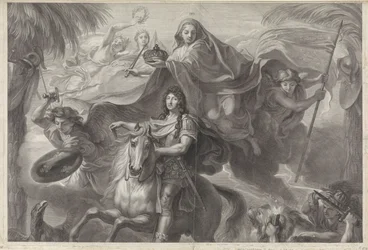 Retrato equestre alegórico de Luís XIV, rei da França
